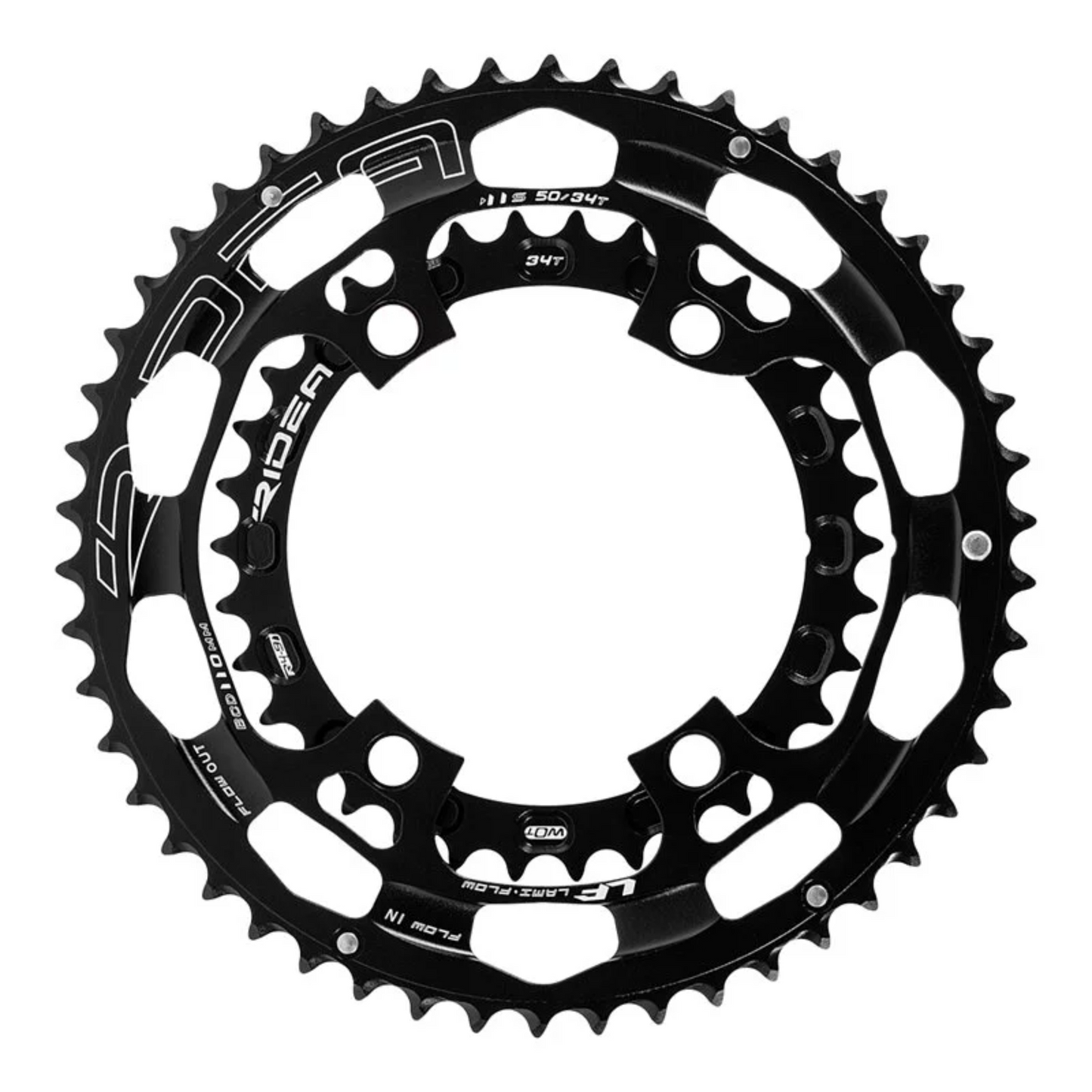 RIDEA - LamiFlow R491 chainrings BCD110 四爪 氣動齒片