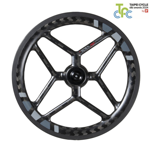 RIDEA - PRISM “Wing” Carbon Wheels - Bromtpon C35 ISO 349 小布 星棱刀輪組 7速