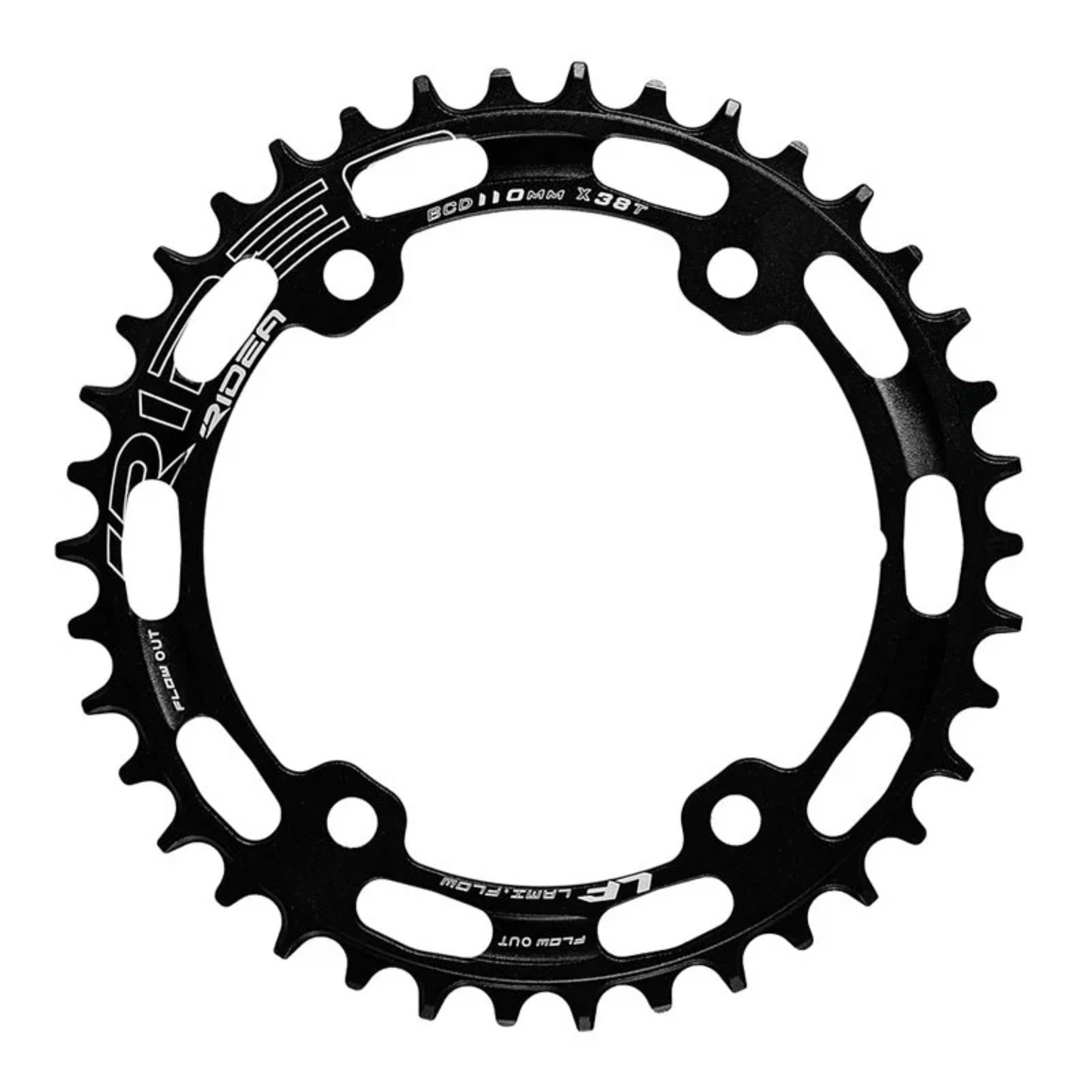 RIDEA - LamiFlow GR4C S.Compact chainrings BCD110/80 四爪 超壓縮氣動齒片