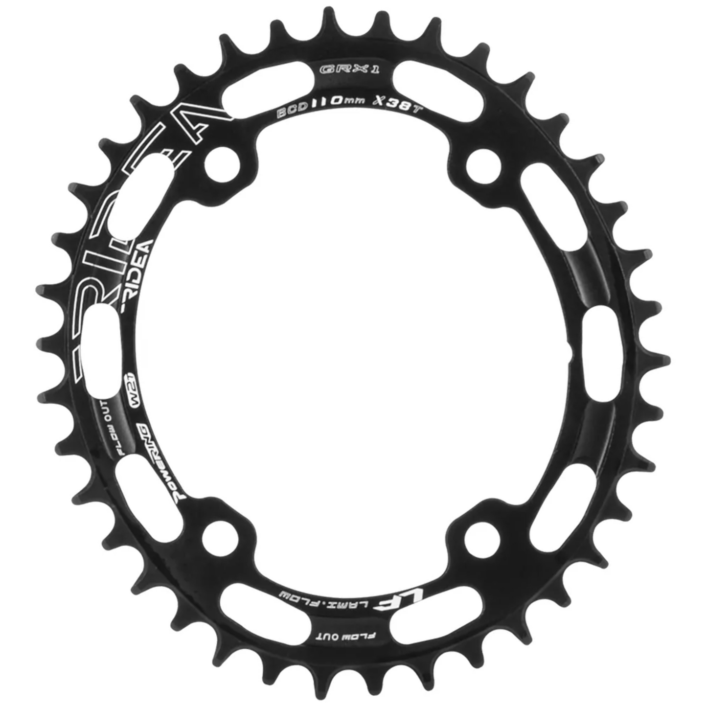 RIDEA - LamiFlow GR4C S.Compact chainrings BCD110/80 四爪 超壓縮氣動齒片