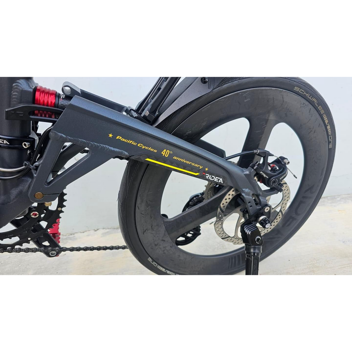 RIDEA - Birdy Carbon Fiber Rear Fork Protection Stickers / Birdy後叉碳纎保護片