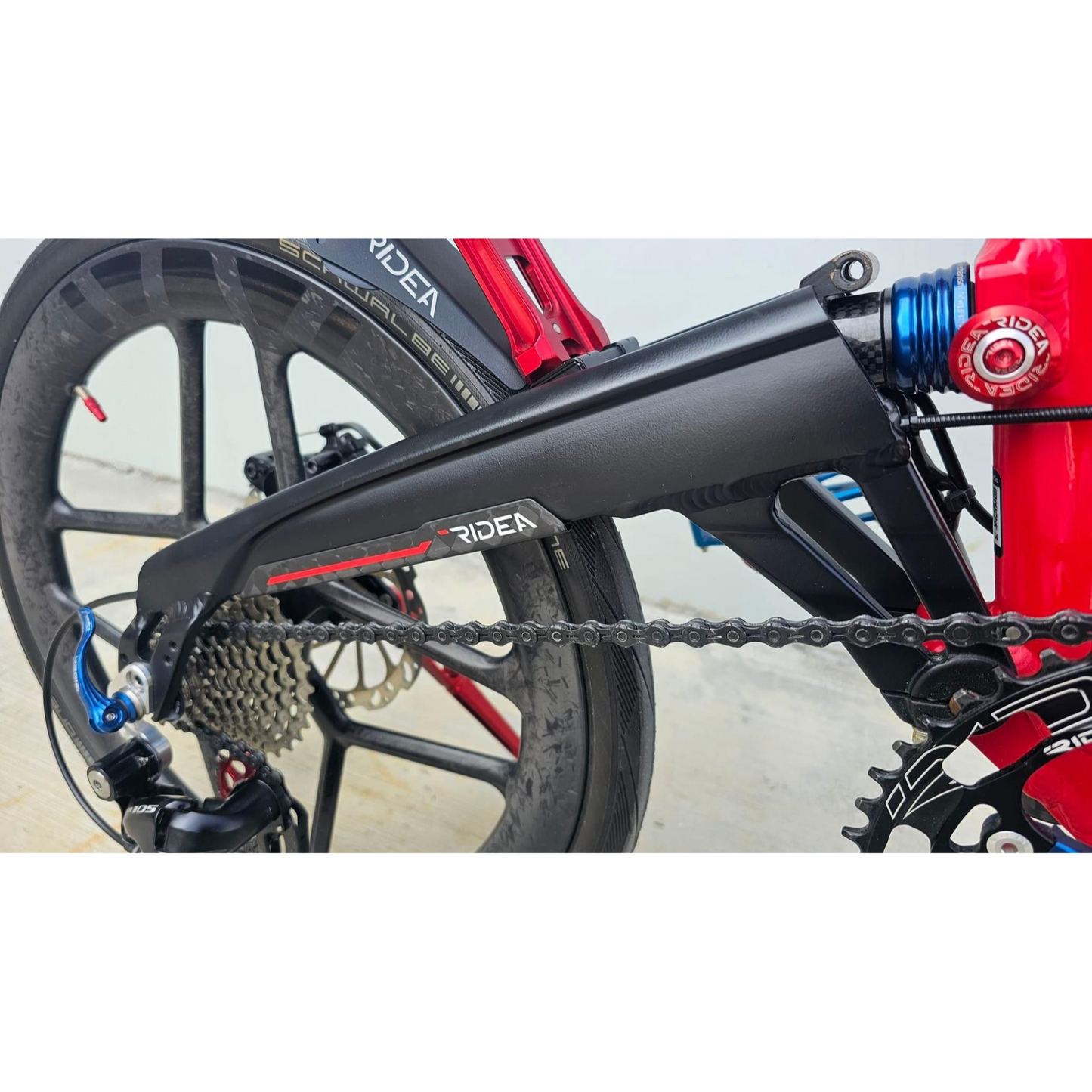 RIDEA - Birdy Carbon Fiber Rear Fork Protection Stickers / Birdy後叉碳纎保護片