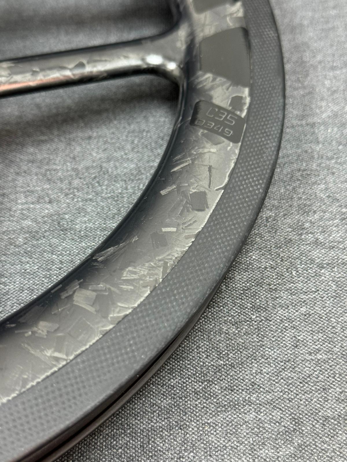 RIDEA - PRISM “Wing” Carbon Wheels - Bromtpon C35 ISO 349 小布 星棱刀輪組 7速