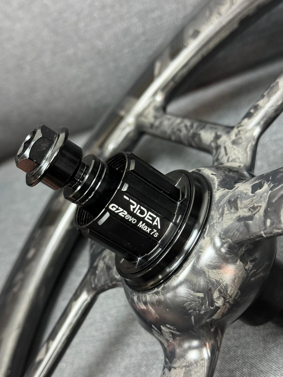 RIDEA - PRISM “Wing” Carbon Wheels - Bromtpon C35 ISO 349 小布 星棱刀輪組 7速